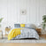 Front View of spirit 5-Piece Duvet Cover in charcoal#color_spirit-charcoal