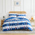 Front View of Atlantic Down Alternative Comforter Set #color_atlantic-blue