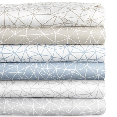 LaLa Land Printed Microfiber Sheet Set Stack