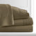 110 GSM Pleated Sheet Set in Dark Taupe
