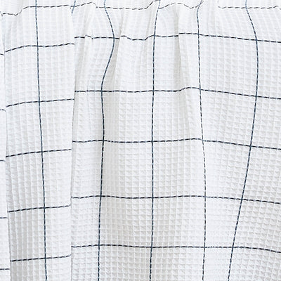 Details of Check Cotton Blanket and Throw in white#color_white-with-blue-check