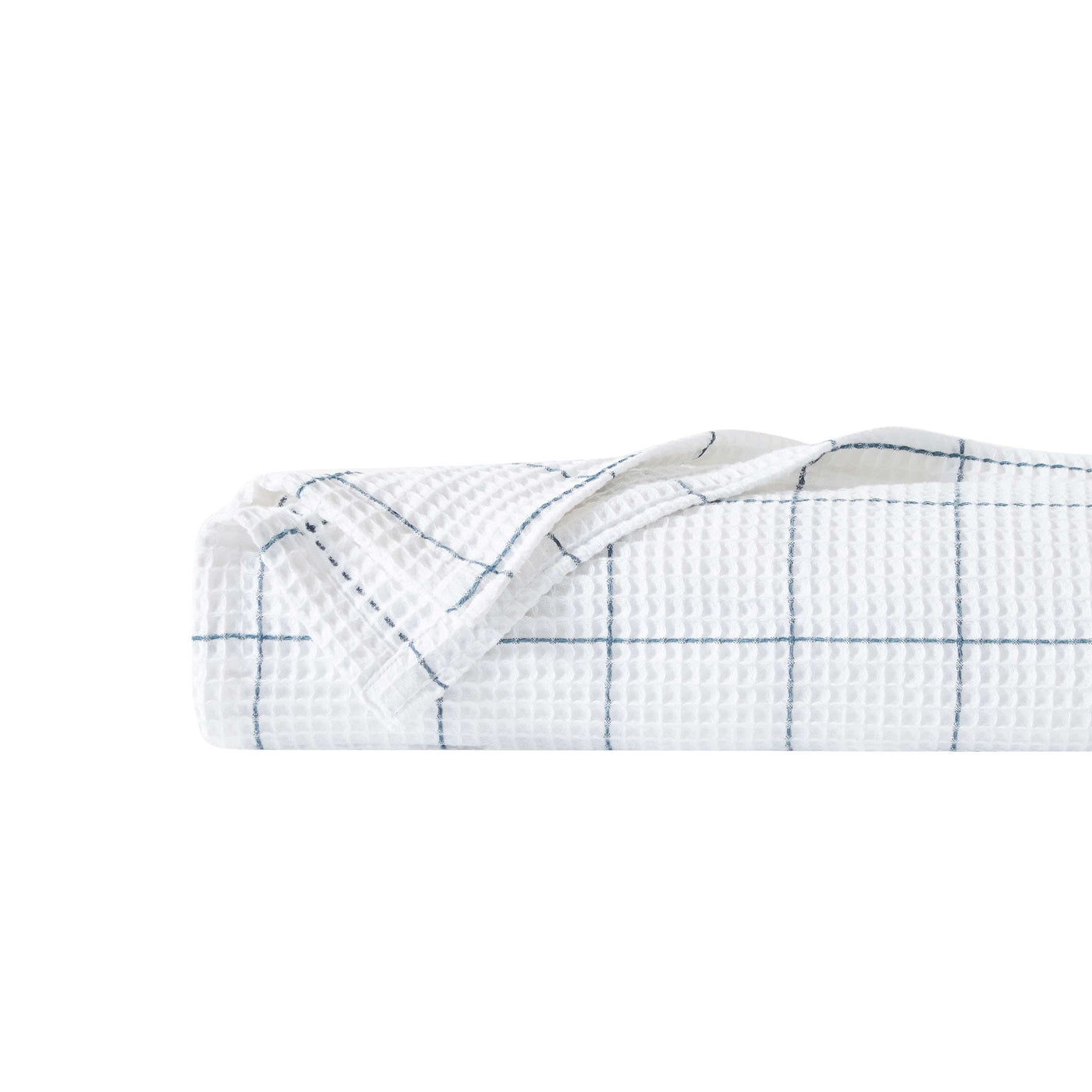 Details of Check Cotton Blanket and Throw in white#color_white-with-blue-check