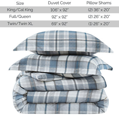 Stack Image of Highland Cotton Duvet Cover Set in Blue#color_highland-blue