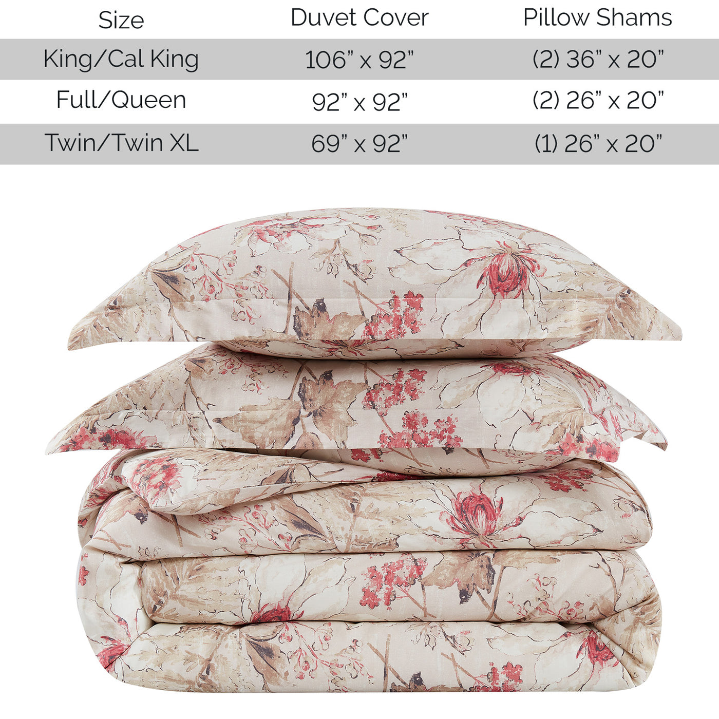 Stack Image of Skye Cotton Duvet Cover Set in Red #color_skye-red