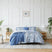 Front View of Rhythm 5-Piece Duvet Cover Set in blue#color_rhythm-blue