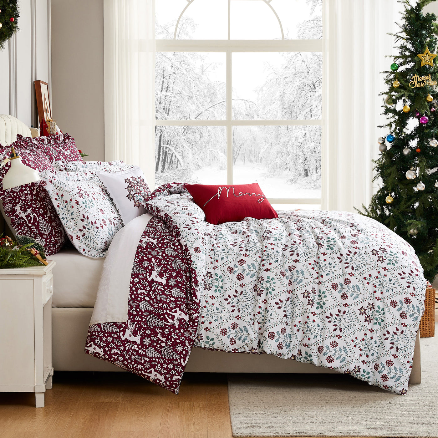 Holiday Harmony 7-Piece Comforter Bedding Set