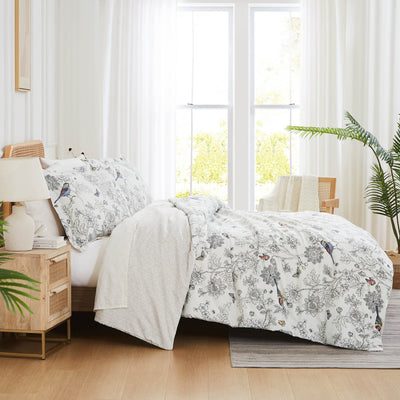 Side View of Bayberry Oversized Comforter Set#color_bayberry