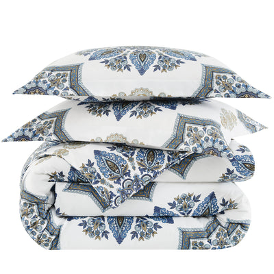 Stack Image of Tranquil Zen Comforter Set in Blue#color_tranquil-zen-blue