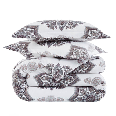 Stack Image of Tranquil Zen Comforter Set in Grey#color_tranquil-zen-grey