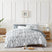 Front View of Spirit Reversible Comforter Set #color_spirit-charcoal
