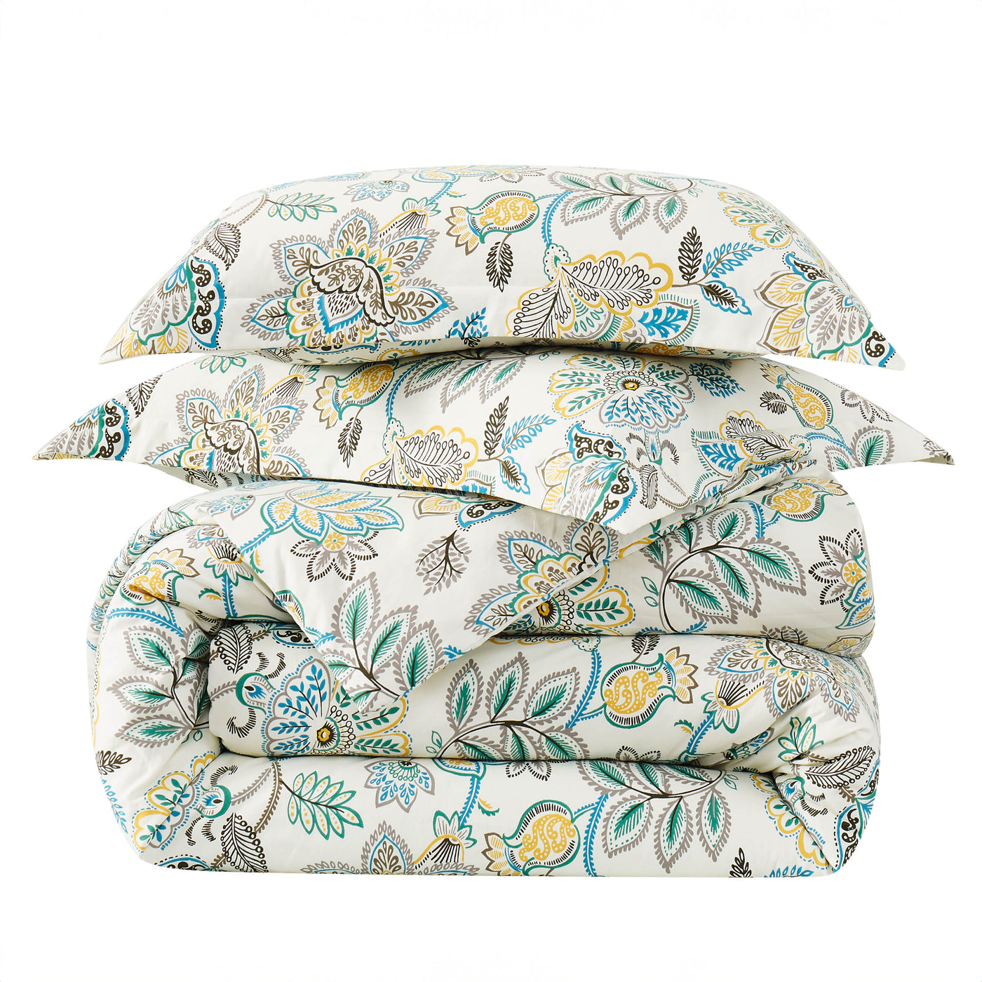 Stack Image of Global Paisley Comforter Set in Cream#color_global-paisley-cream