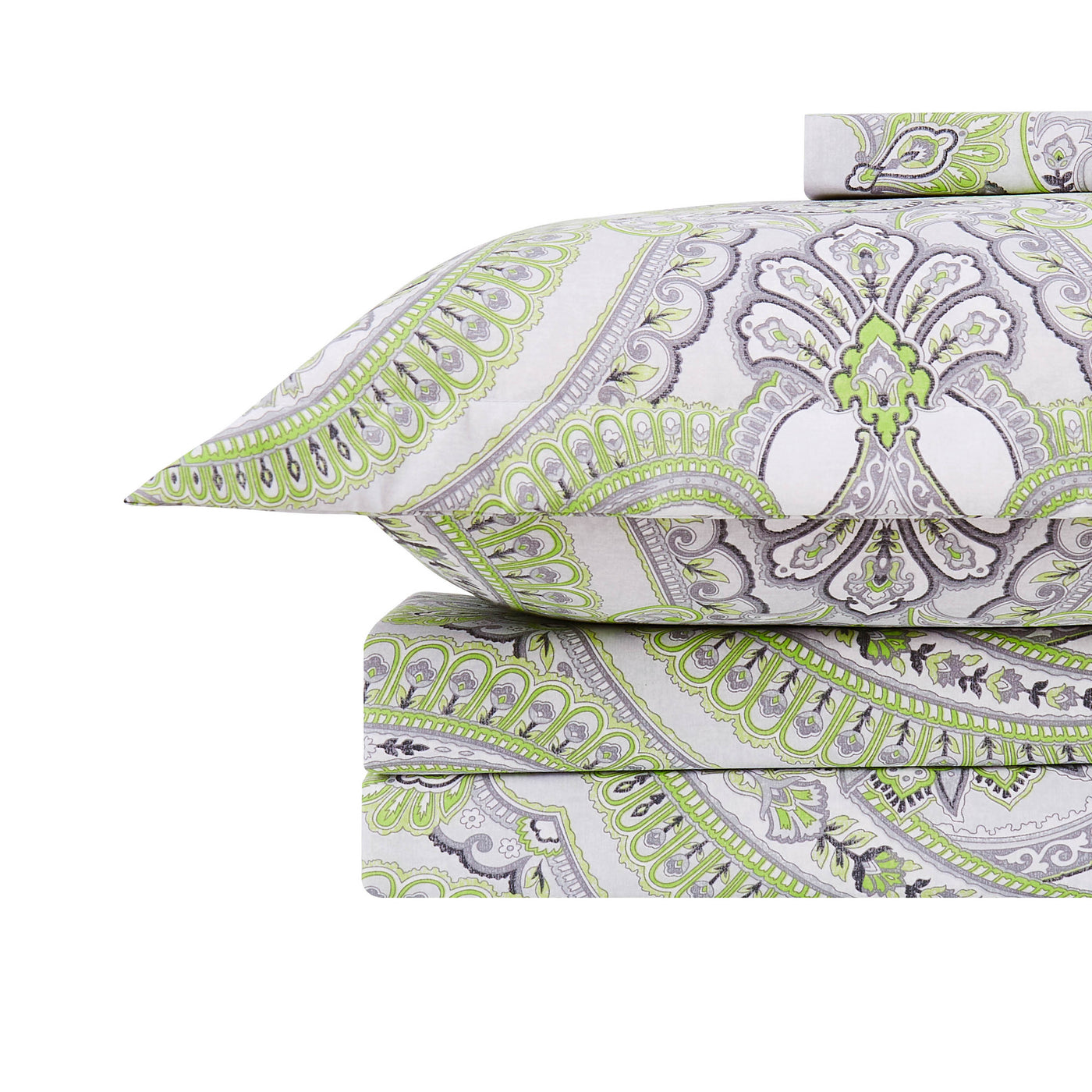 Stack Image of Sing to Me Duvet Cover Set in Green#color_sing-to-me-green