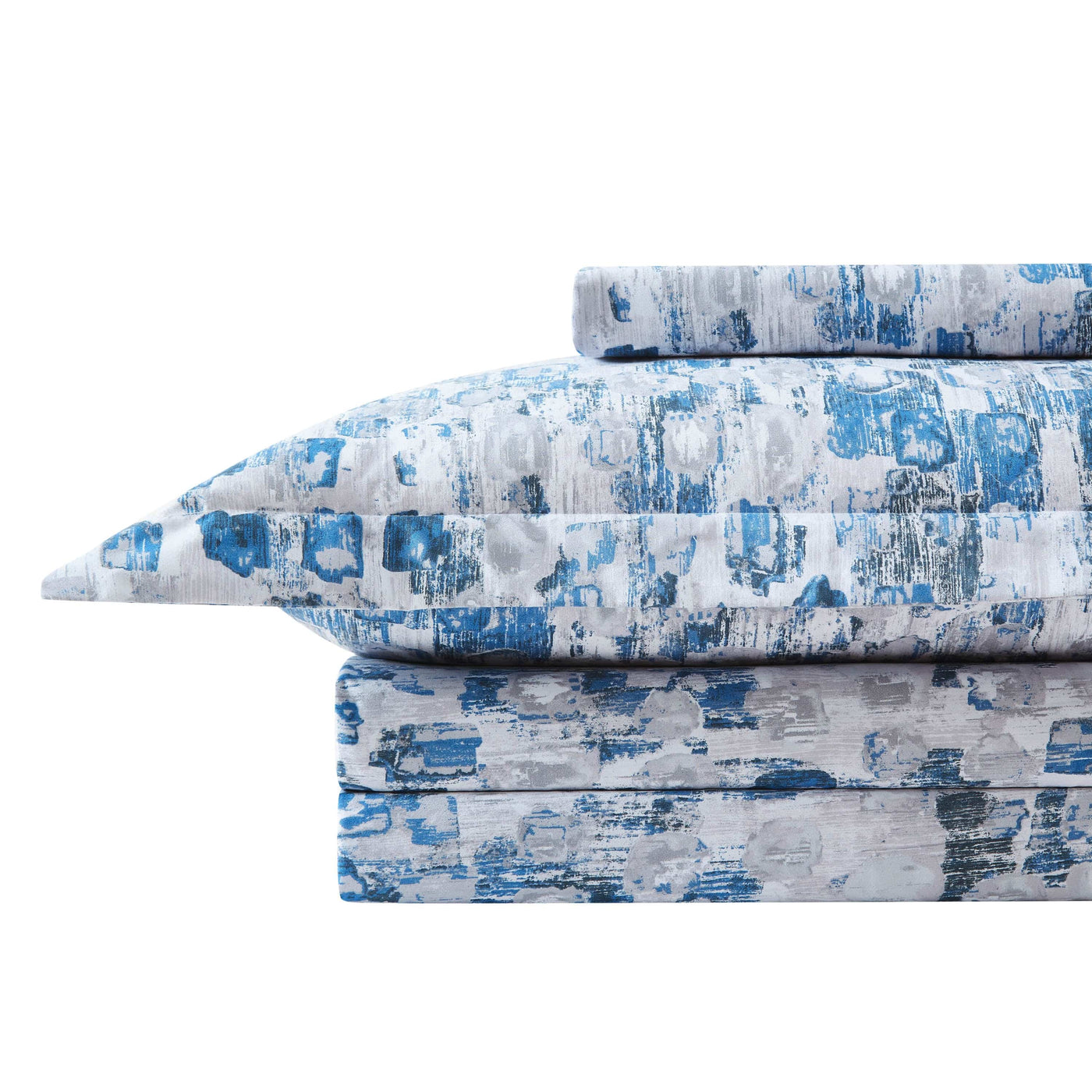 Rhythm Duvet Cover in Blue Stack Together#color_rhythm-blue