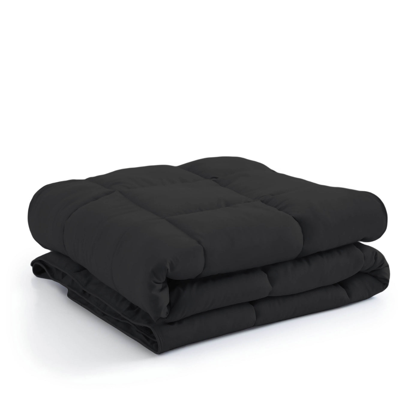 Stack Image of Down Alternative Comforter in Black#color_black