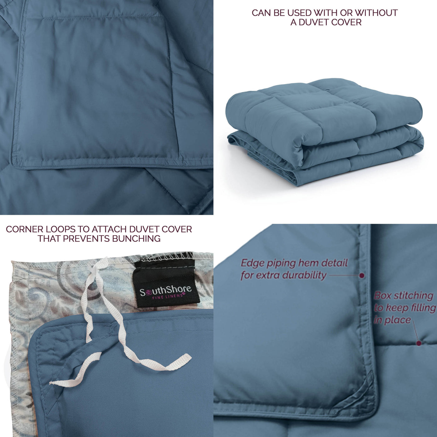 Details and Feautures of Down Alternative Comforter in coronet-blue#color_coronet-blue