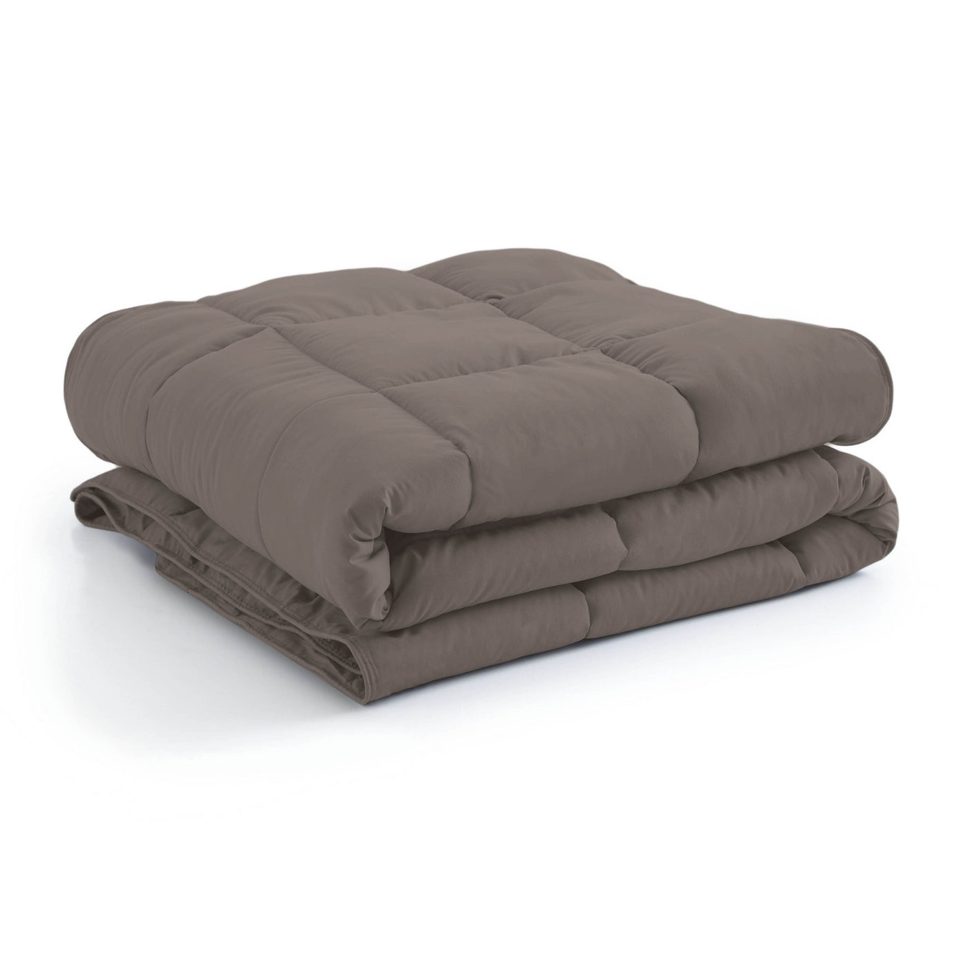 Stack Image of Down Alternative Comforter in dark-taupe#color_dark-taupe