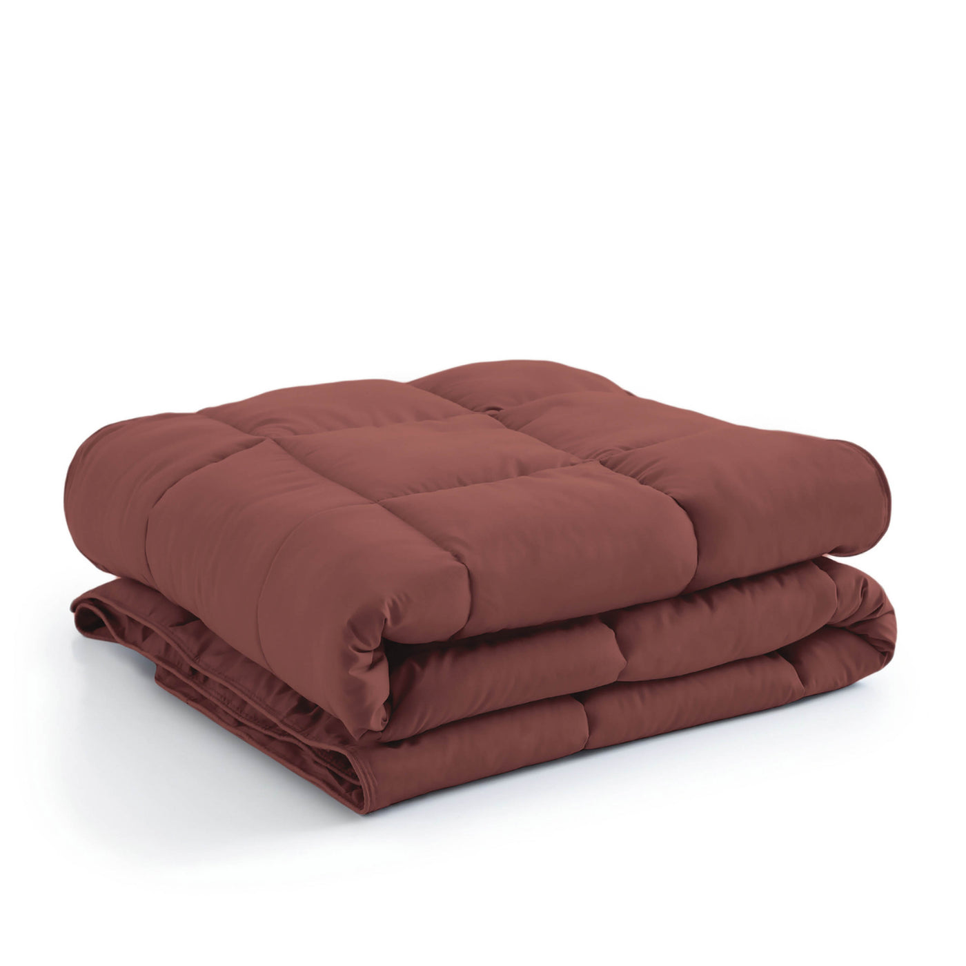 Stack Image of Down Alternative Comforter in marsala#color_marsala