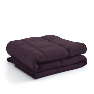 Stack Image of Down Alternative Comforter in purple#color_purple