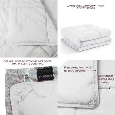 Details and Features of Down Alternative Comforter in white#color_white