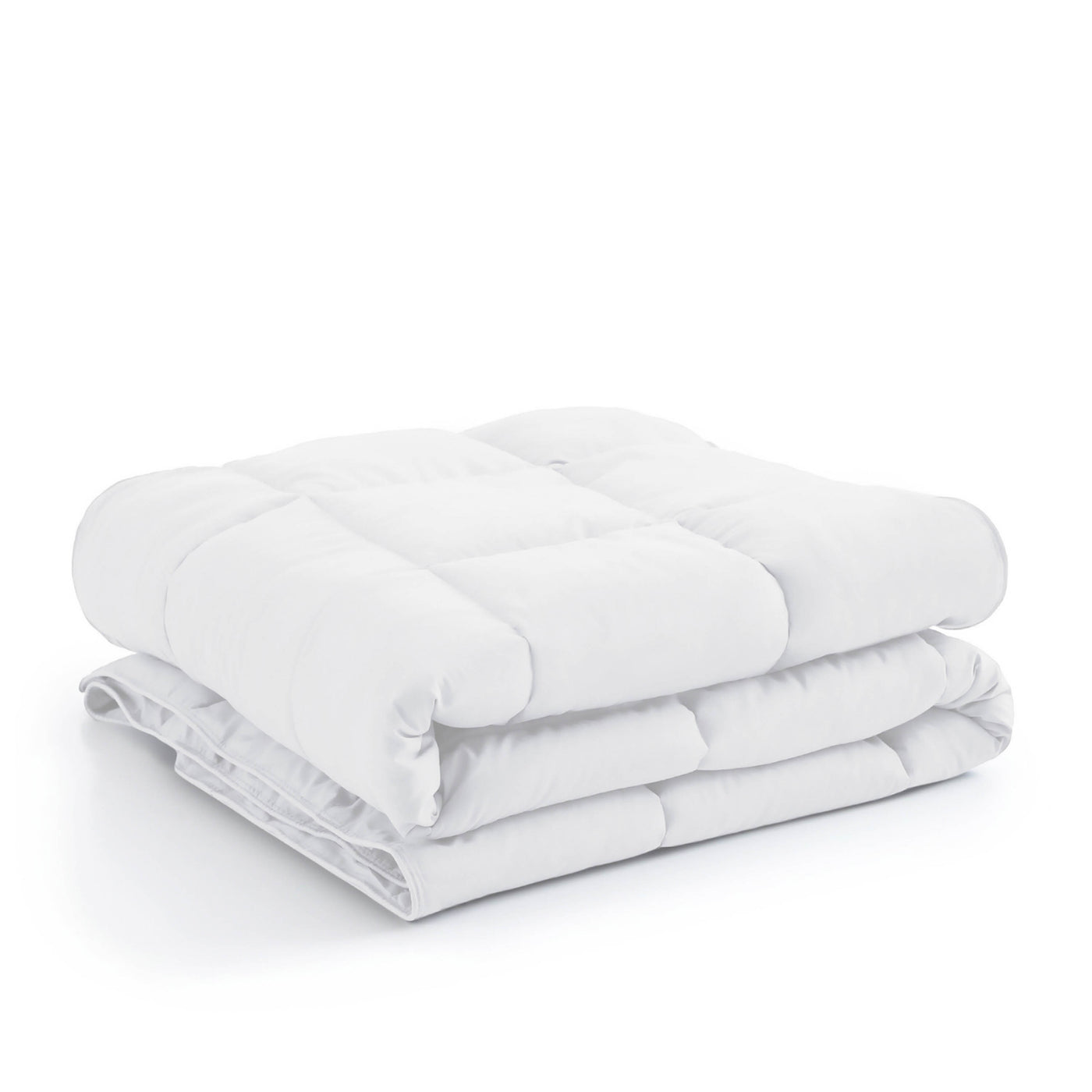 Stack Image of Down Alternative Comforter in white#color_white