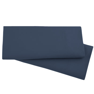 2-Piece Microfiber Pillowcase Set in Dark Blue
