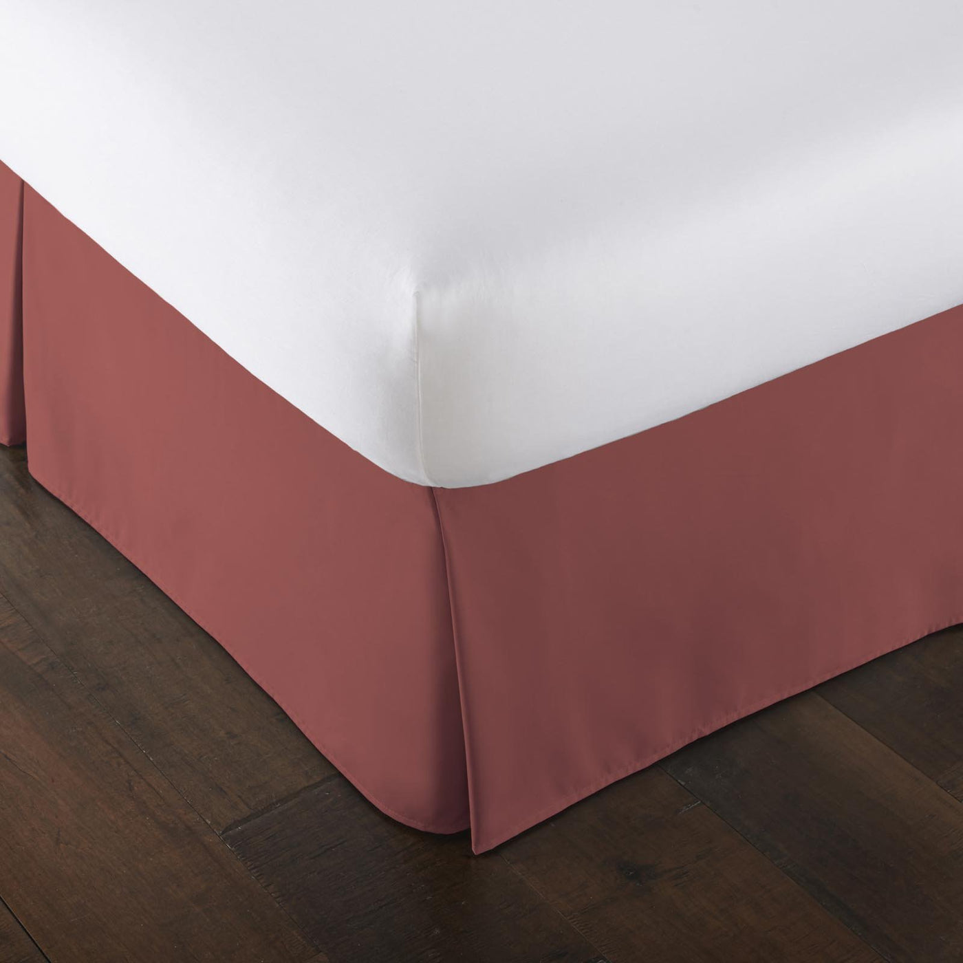 15 inch pleated drop bed skirt in marsala