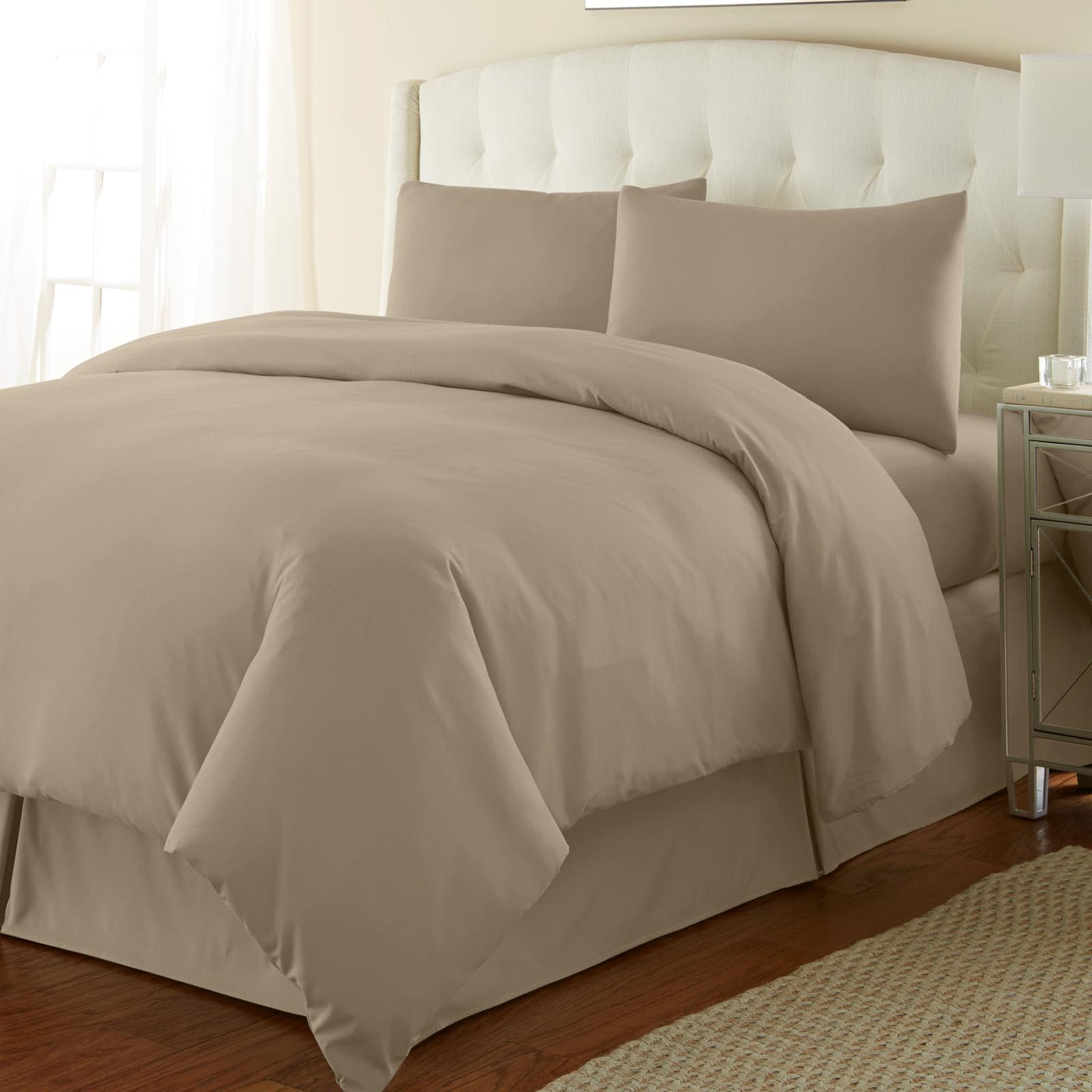 110 GSM Duvet Cover Set in Taupe