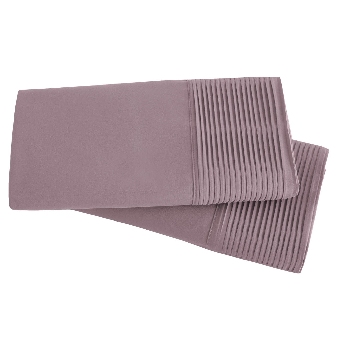 2-Piece Pleated Hem Pillowcase Set in Lavender
