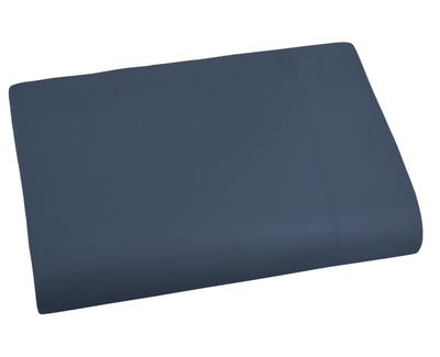 Oversized Flat Sheet in Dark Blue