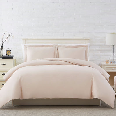 Solid Cotton Duvet Cover in Sand