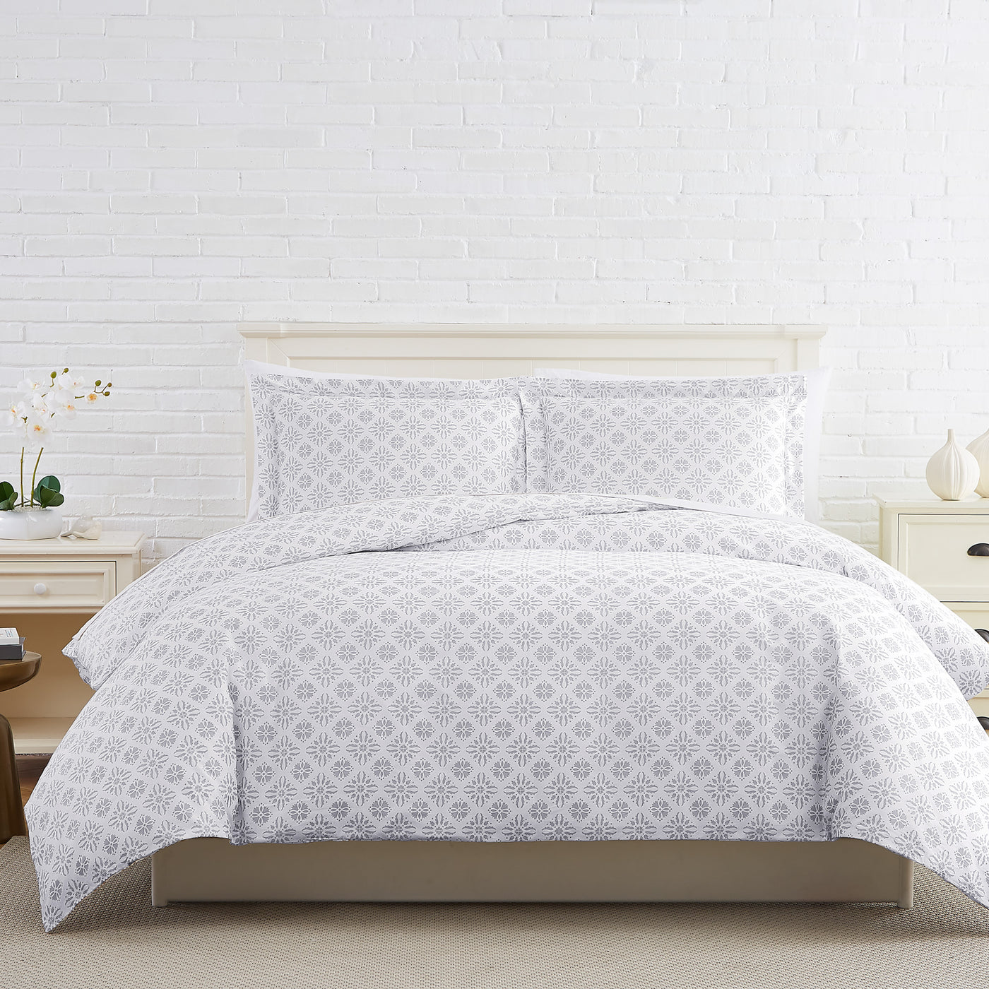 Dawn Duvet Cover in Grey