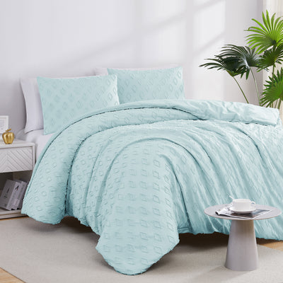 Clipped Jacquard delta Duvet Cover Set