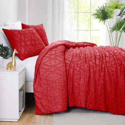 Clipped Jacquard Comforter Set