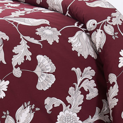 Blue Afternoon Comforter Set in Red