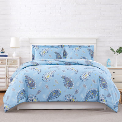 Pretty Paisley Comforter in Blue