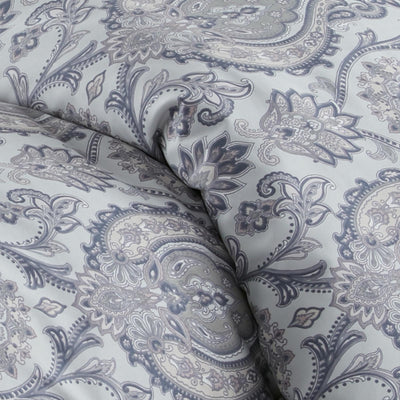 Majestic Paisley Comforter Set in Grey