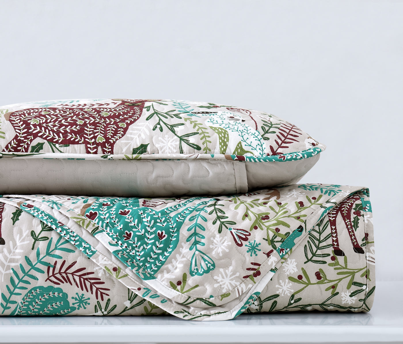 Christmas Woodland Oversized Quilt Set