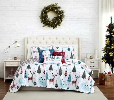 Winter Wonderland 6-Piece Oversized Quilt Bedding Set