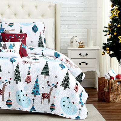 Winter Wonderland 6-Piece Oversized Quilt Bedding Set