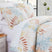 Angled View of Palm Leaf Comforter in cream#color_palm-leaf-cream
