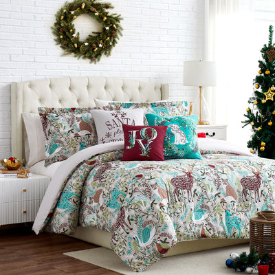 Christmas Woodland 6-Piece Oversized Comforter Set
