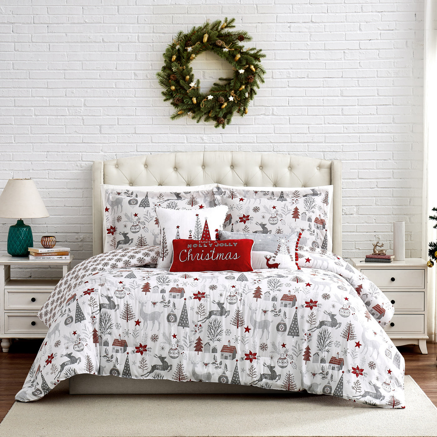 Holly Jolly 6-Piece Oversized Comforter Set