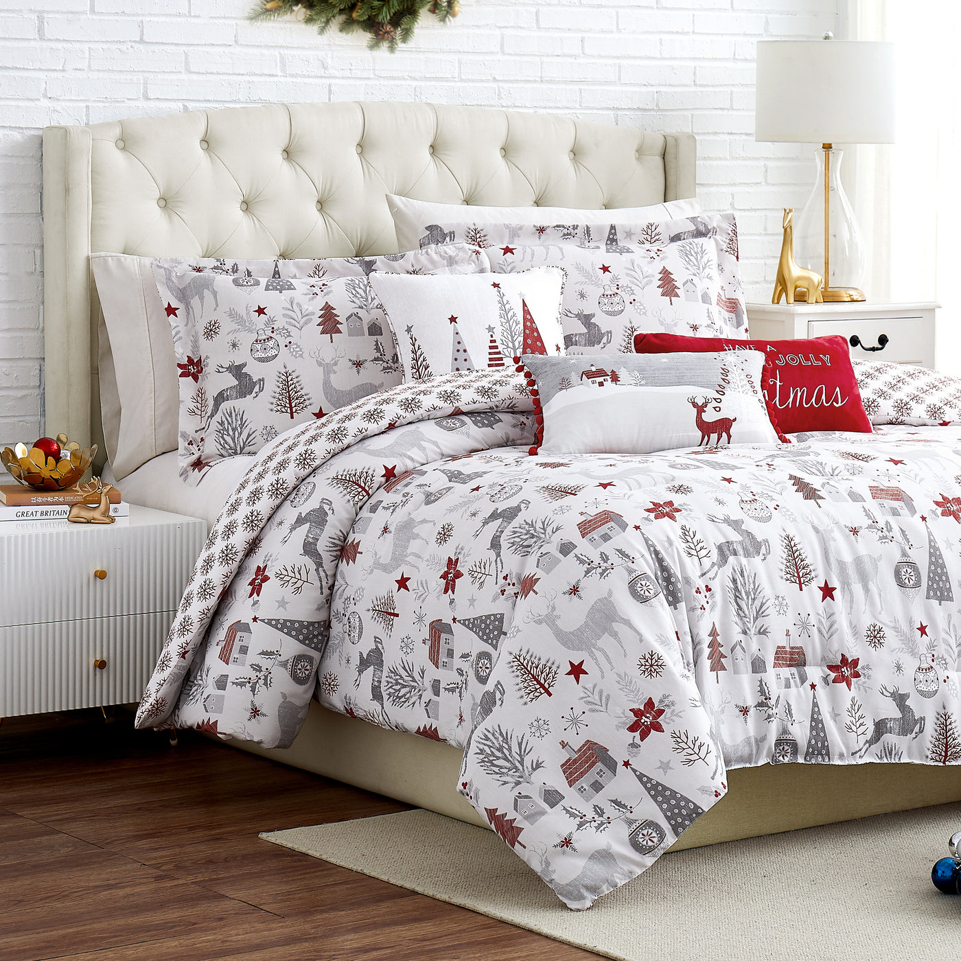 Holly Jolly 6-Piece Oversized Comforter Set