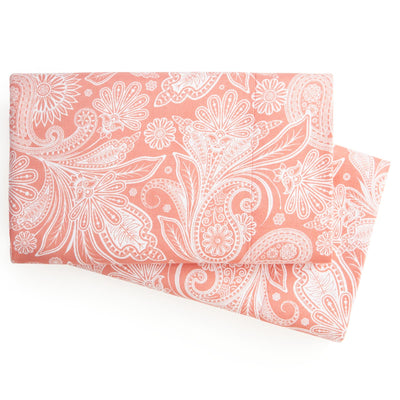 Sacred Journey Pillowcase Set in Coral
