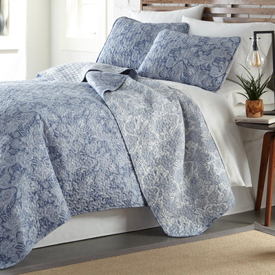 Sacred Journey Quilt Set in Blue