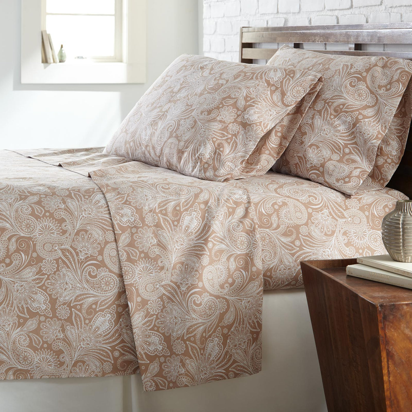 Sacred Journey Sheet Set in Taupe