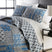World Song Quilt Set in Blue